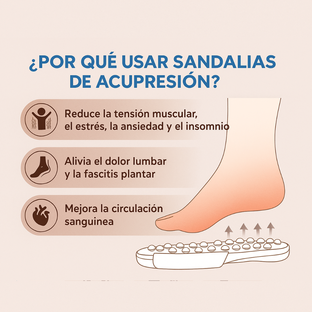 Sandalias de Acupresión para Descanso y Bienestar Feetzeen™